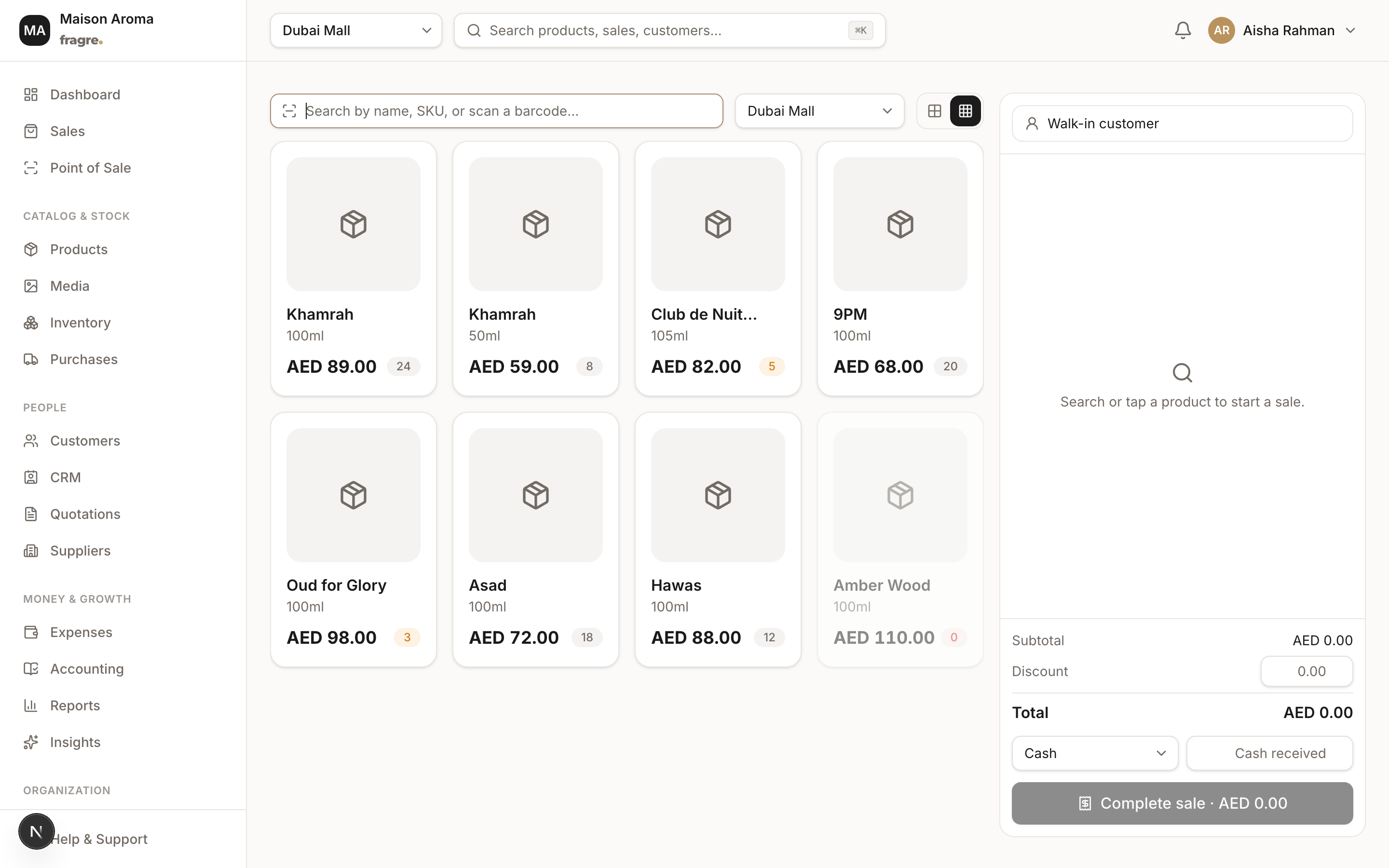 Point of Sale in Kyndle